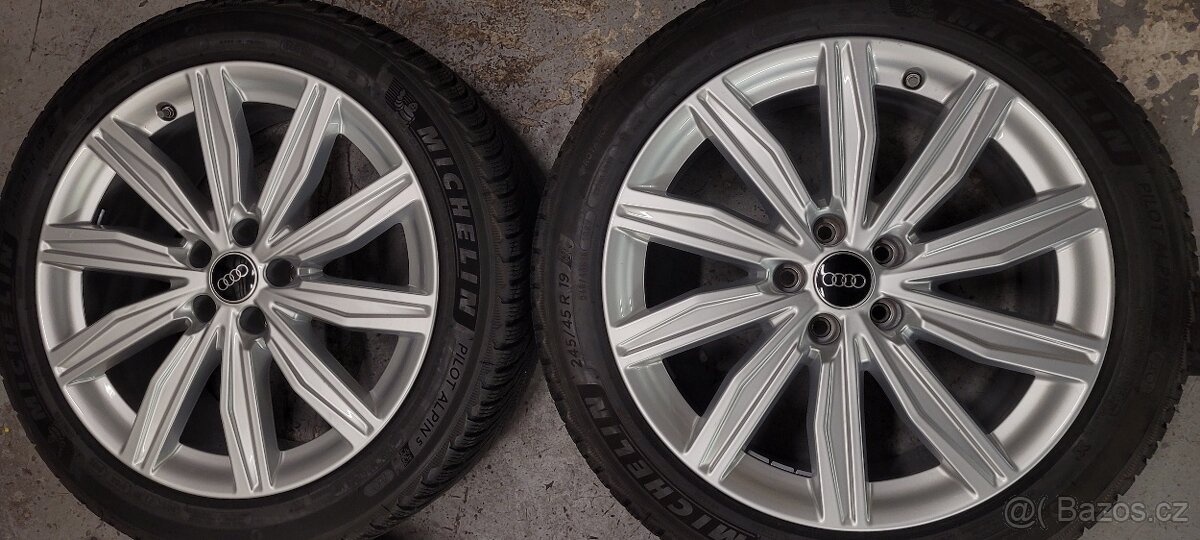 Audi A6:C8,C7, 19' alu disky,zimní pneu Michelin - 3