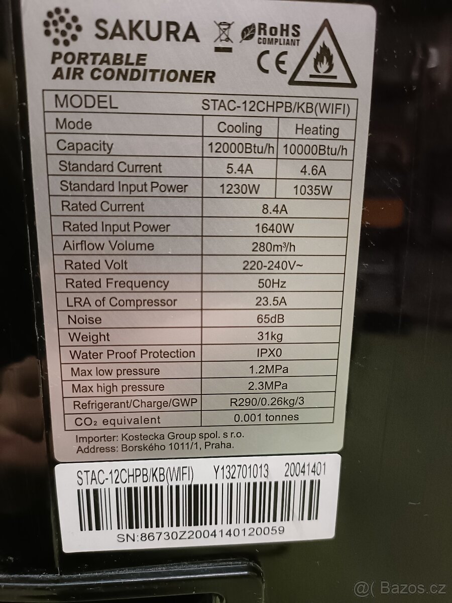 Mobilní klimatizace Sakura - 3