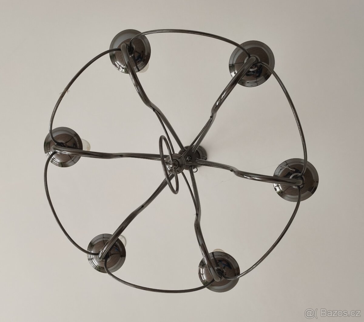 Kovový šestiramenný lustr - 3