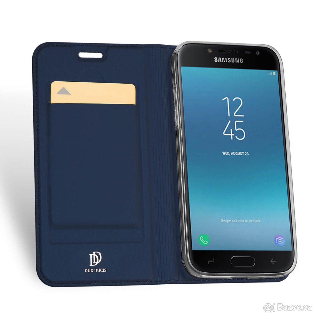 DUX Peněženkový obal Samsung Galaxy J4 (J400 / 2018) modrý - 3