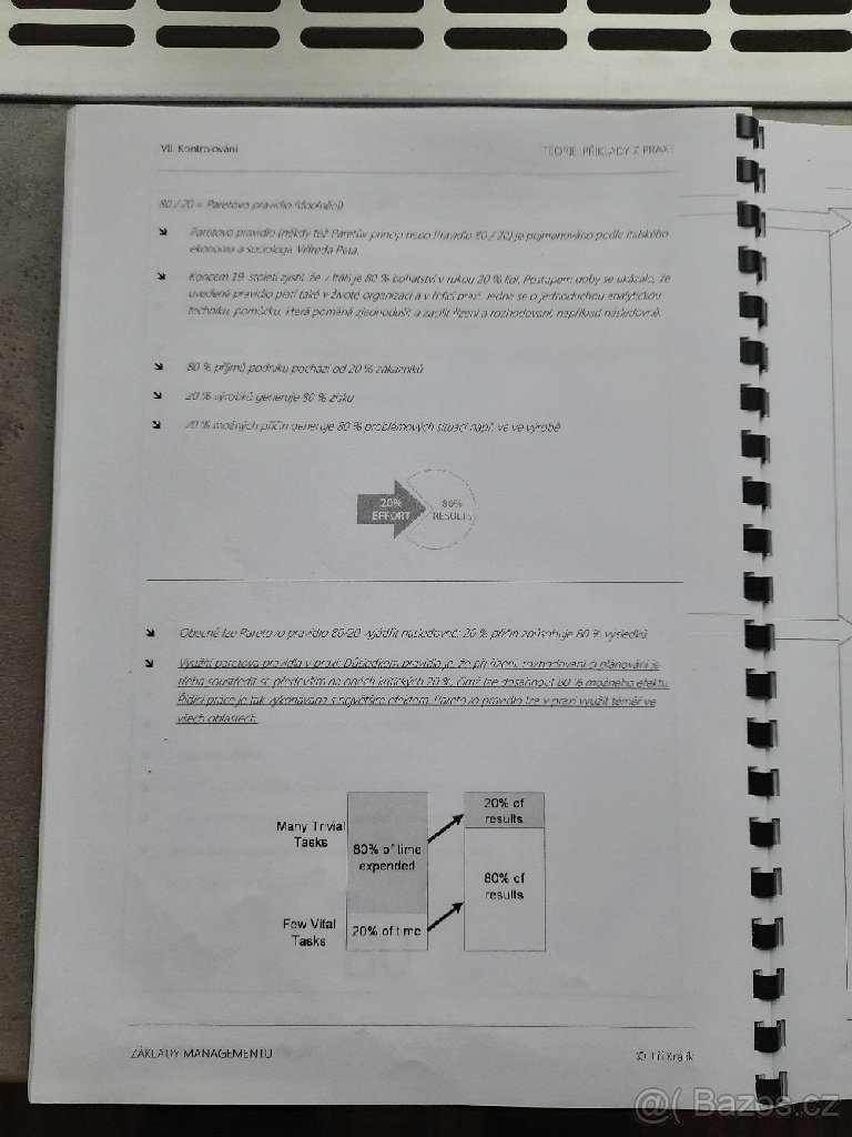 PRODÁM skripta k předmětu ZÁKLADY MANAGEMENTU. - 3