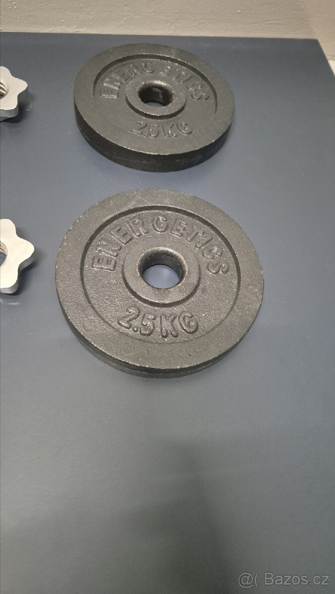 Jednoruční nakládací činka 5-10kg - 3