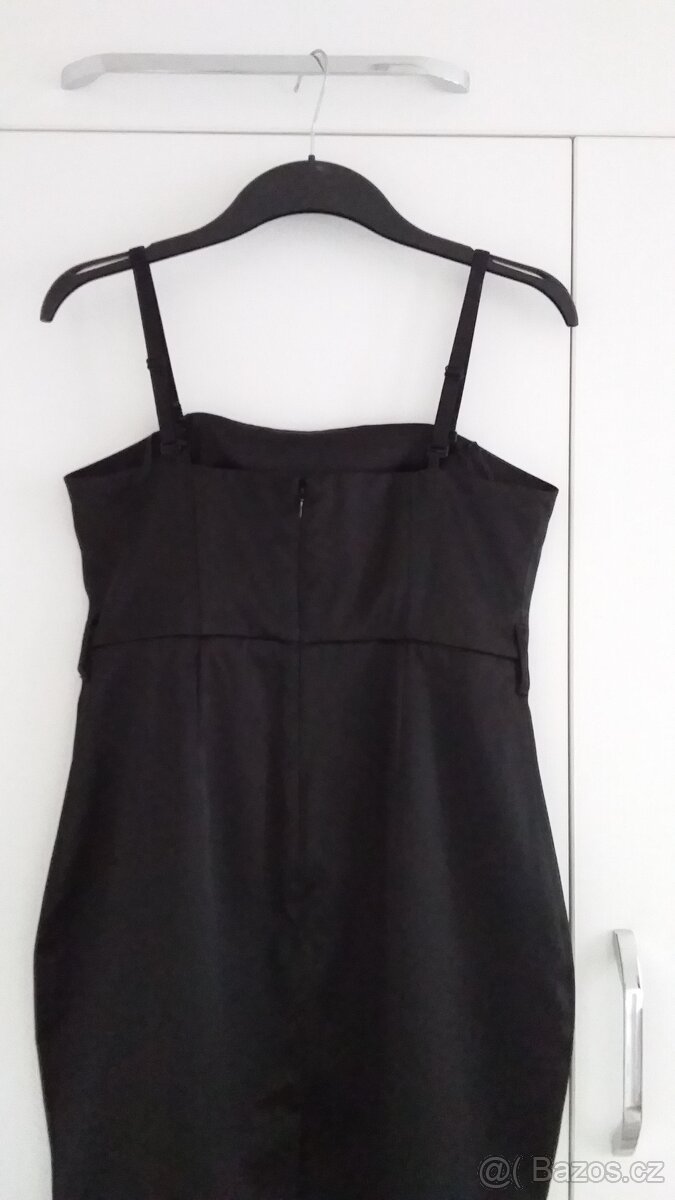 Saténové korzetové šaty s ramínky vel. S /36 - 3