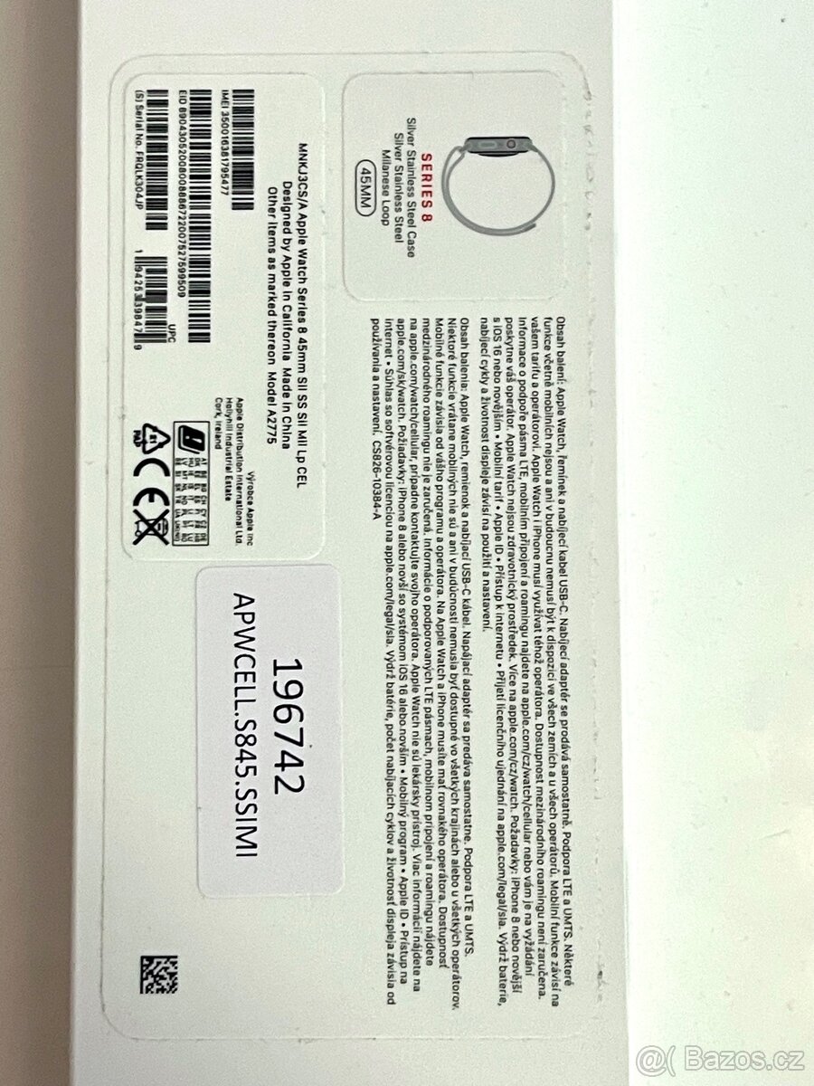 Apple Watch 8 45mm stříbrný milánský tah - 3