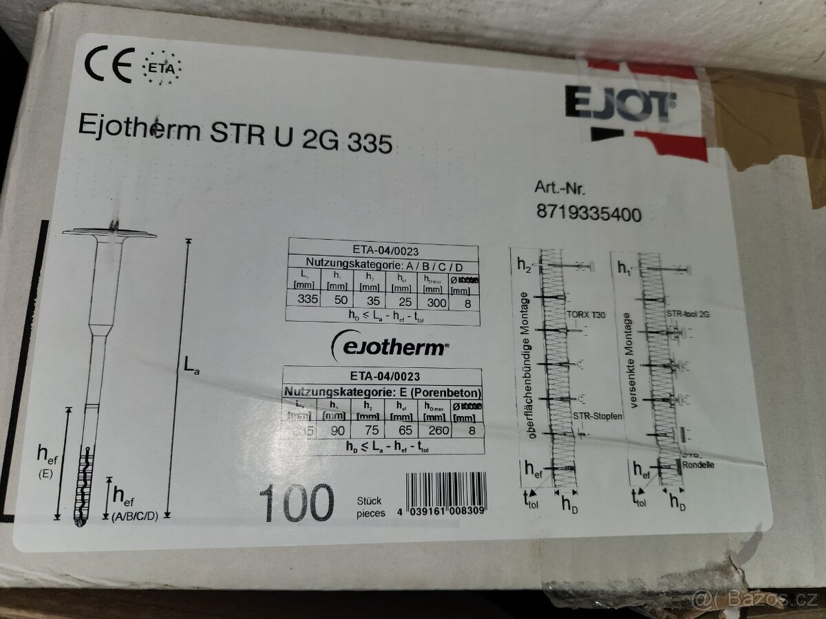 Zateplovací talířová hmoždinka Baumit S 295 mm - 3