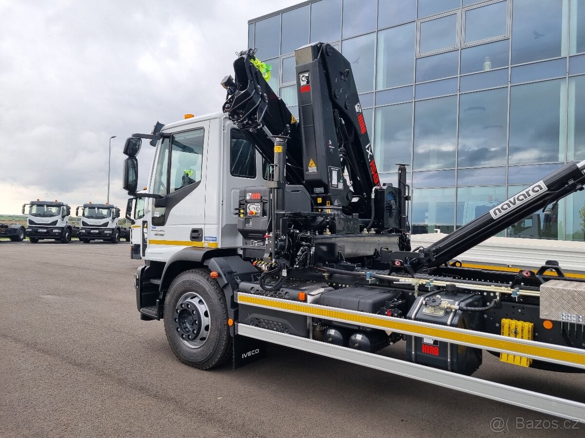 IVECO EUROCARGO 180E28 RUKA HIAB 158 + NOSIČ KONTEJNERU 10T - 3