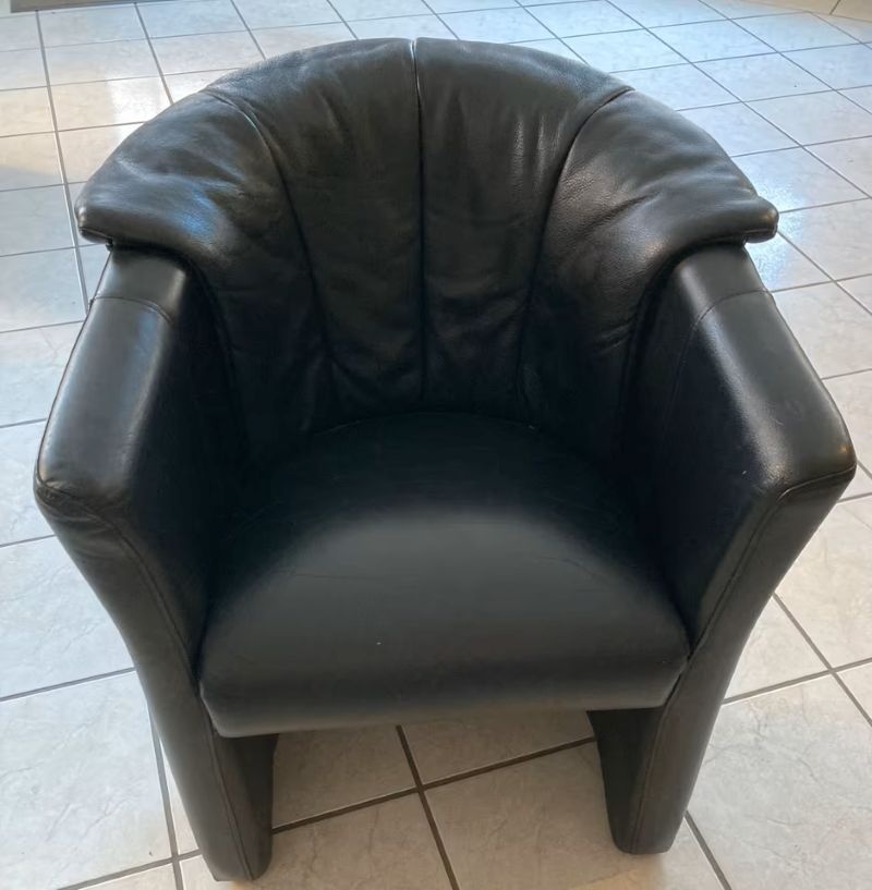 Křesla klubová kožená 2 ks - pravá kůže - 3