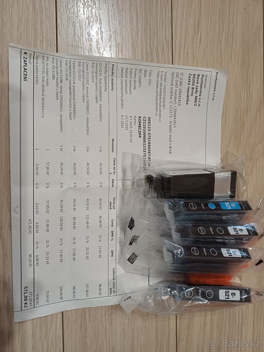 Cartridge - do tiskáren Canon pixma - 3