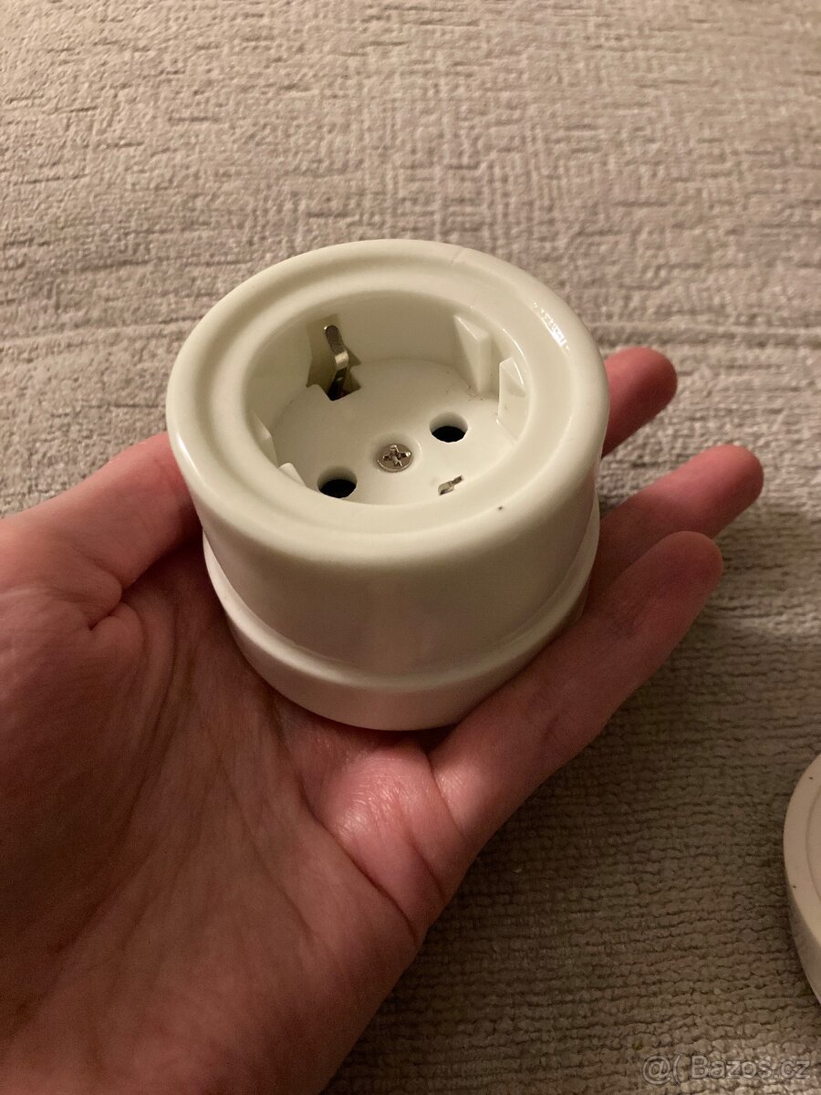 Retro keramické Vypínače a zásuvky - 3