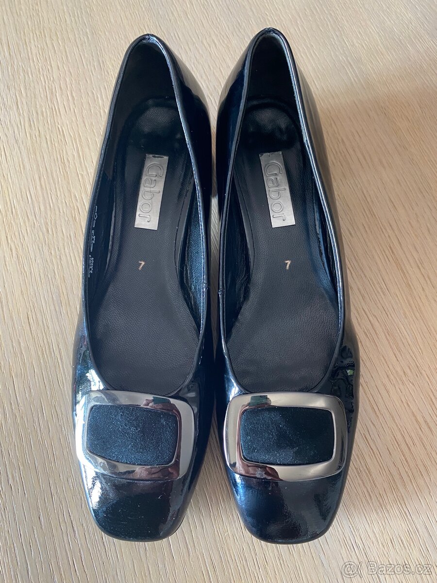 Boty černé Gabor lakovky, vel.7 - 3