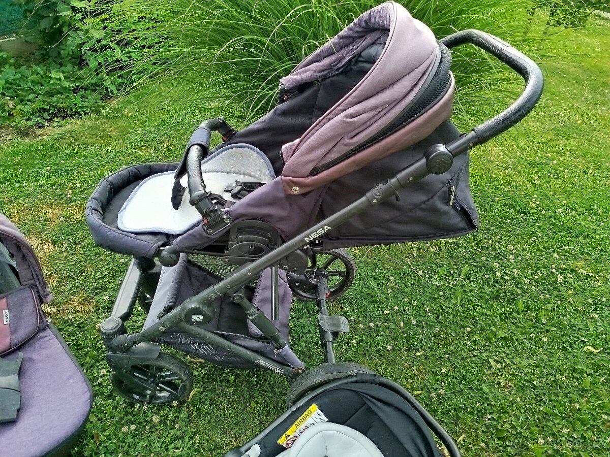 Dětský kočárek 3v1 Riko Nesa 2020 Plum - 3