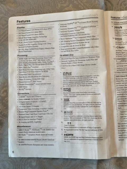 Zesilovač / AV Receiver pro domácí kino, Onkyo TX-SR876, per - 3