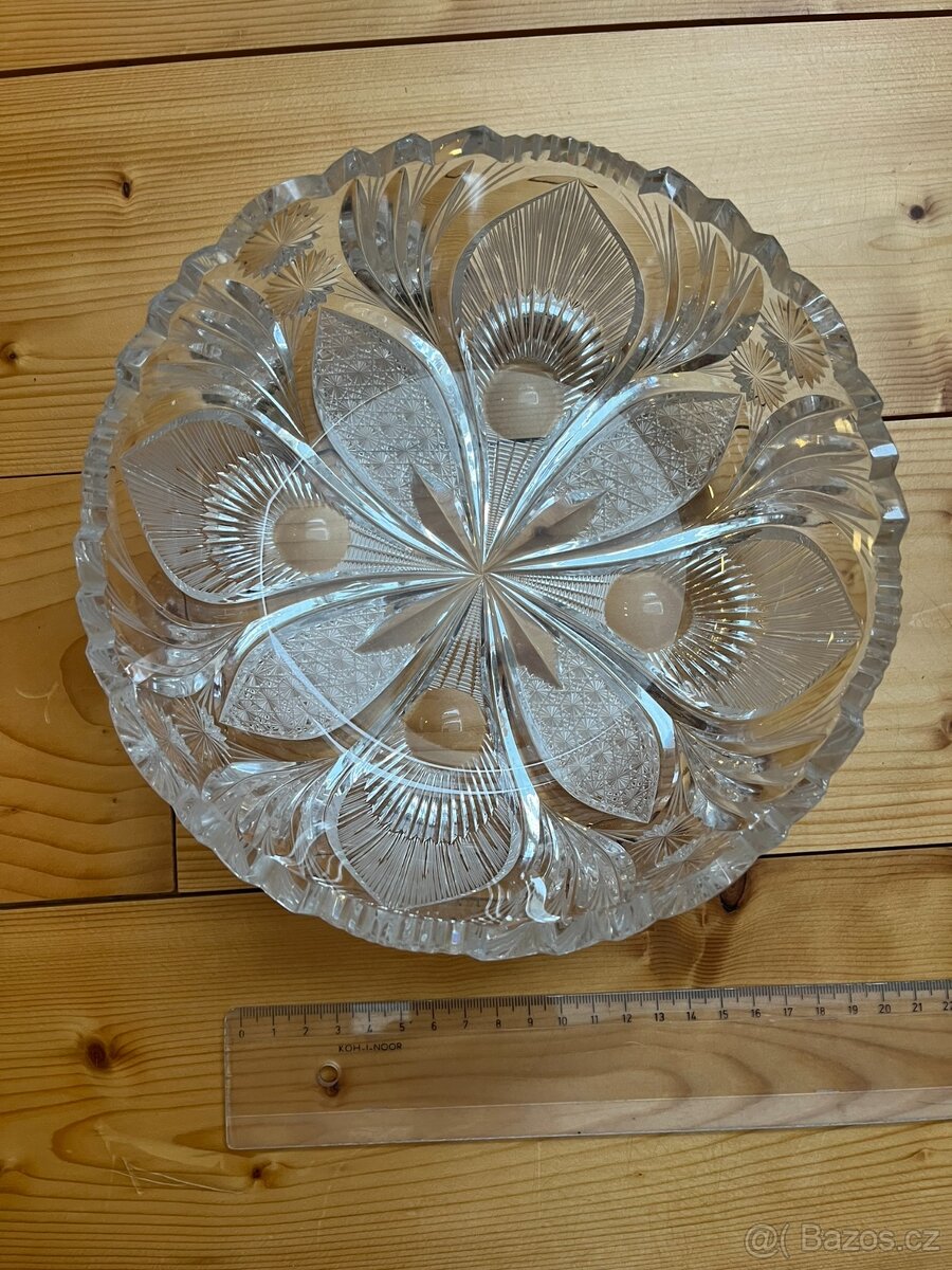 křišťálová mísa 20 cm - 3