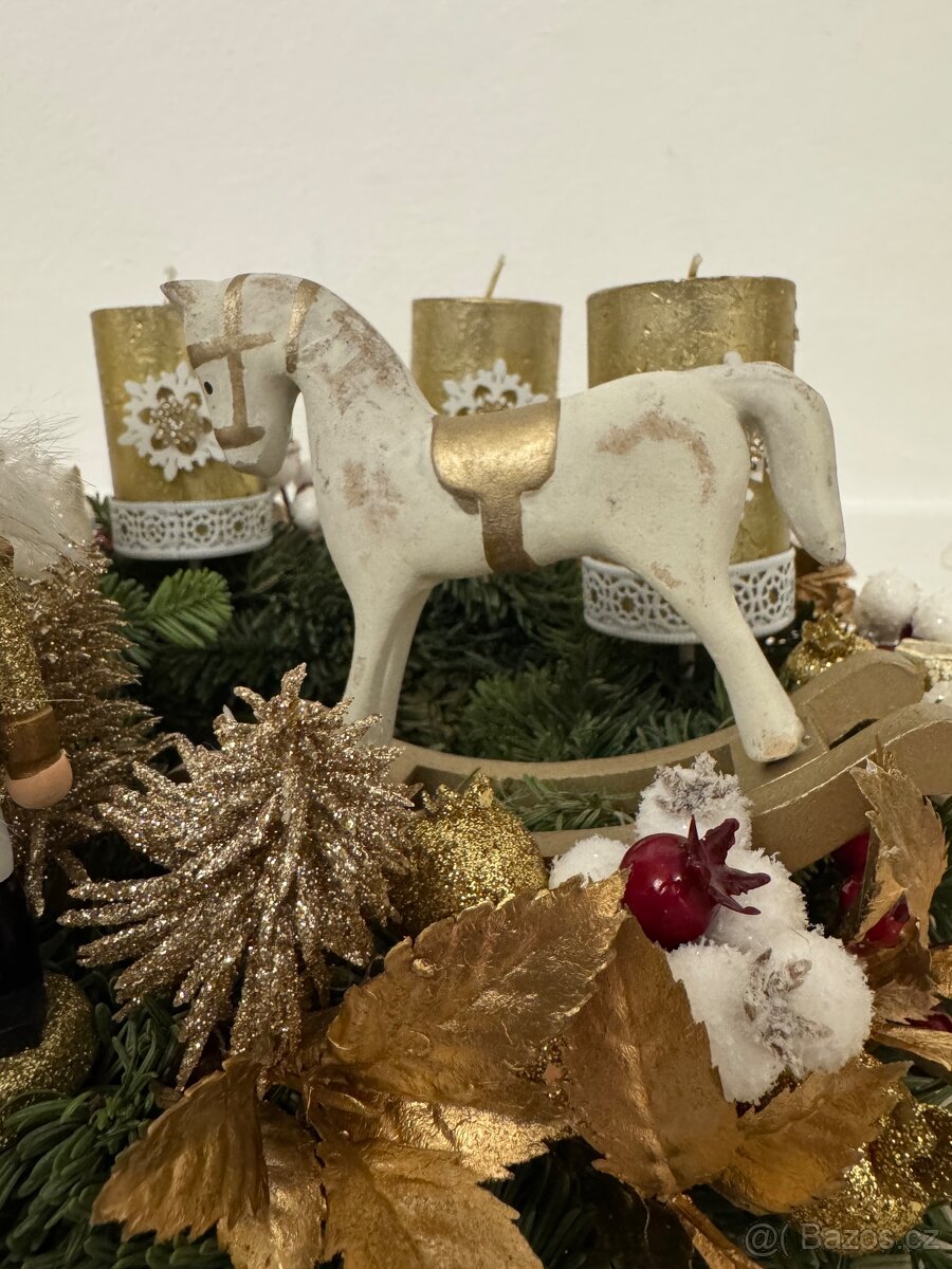 Adventní věnec - British Elegance - Luxusní Dekorace - 3