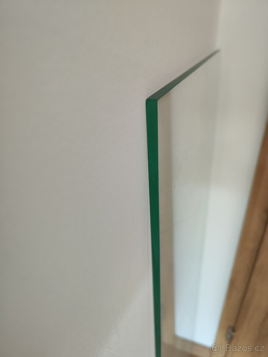 Kalené sklo před krb, rohové s fazetou - 3