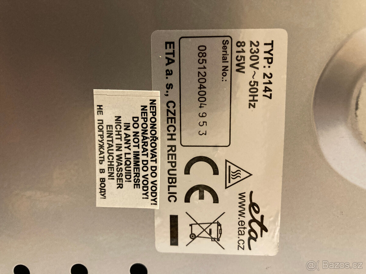 Domácí pekárna ETA - 3