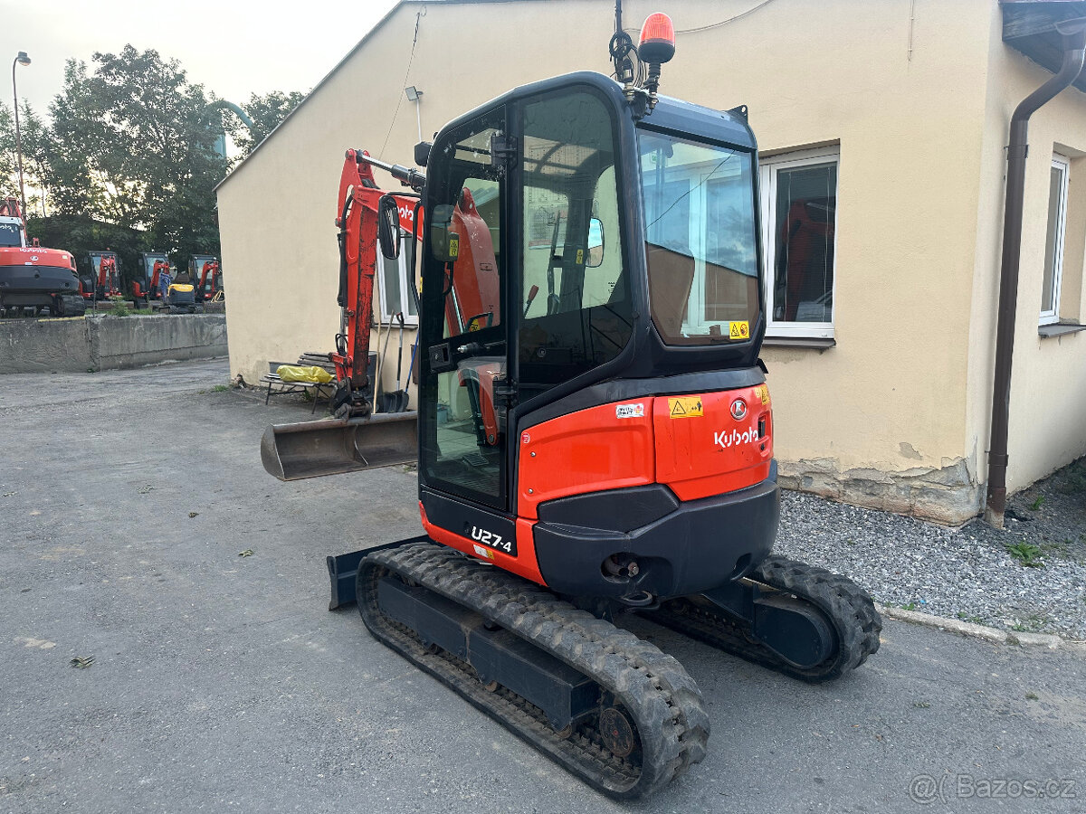 Minibagr KUBOTA U27-4,2262mth,Hydraulické upínání - 3