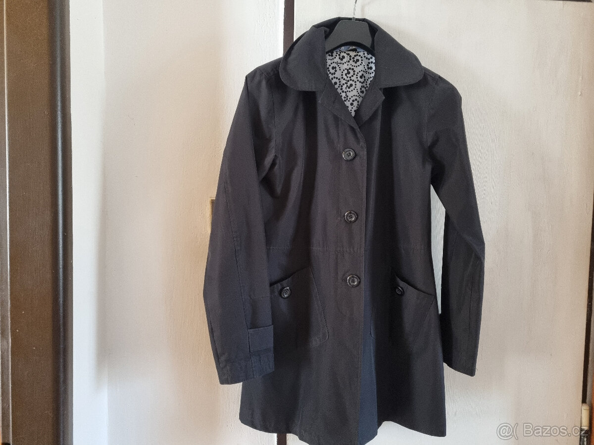 Jarní dámský černý kabát vel.36 - 3