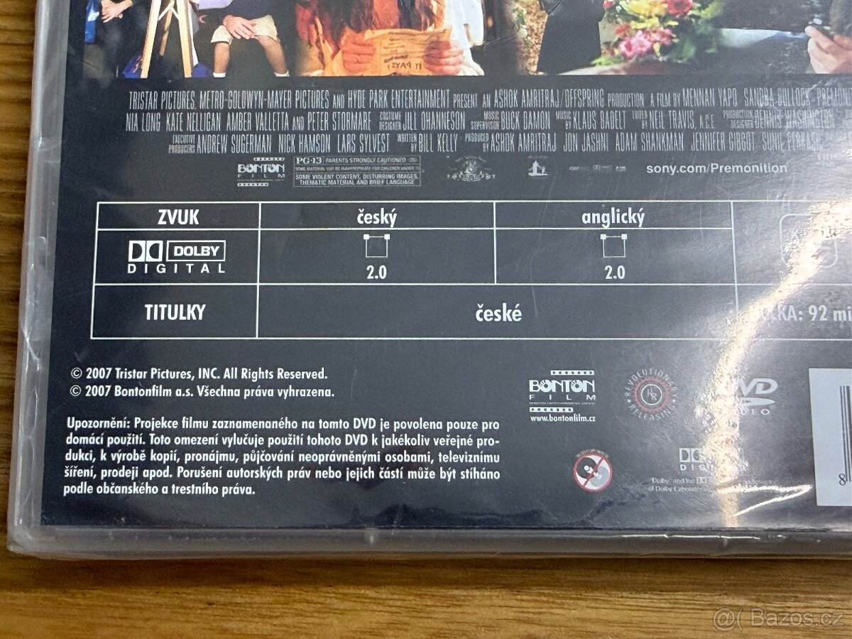 NOVÉ DVD Předtucha (Premonition, 2007), dabing + titulky - 3