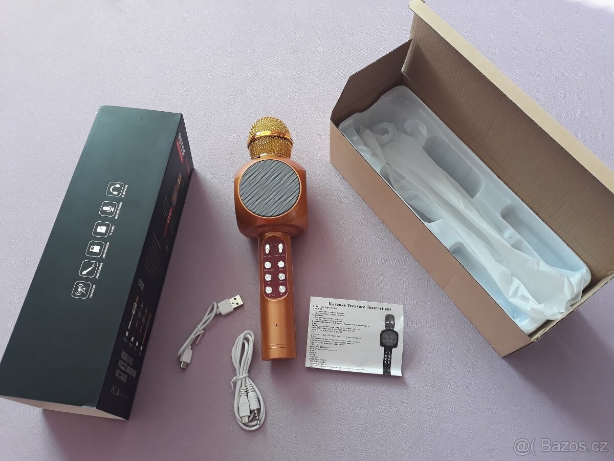 Bluetooth mikrofon bezdrátový reproduktor/karaoke - 3
