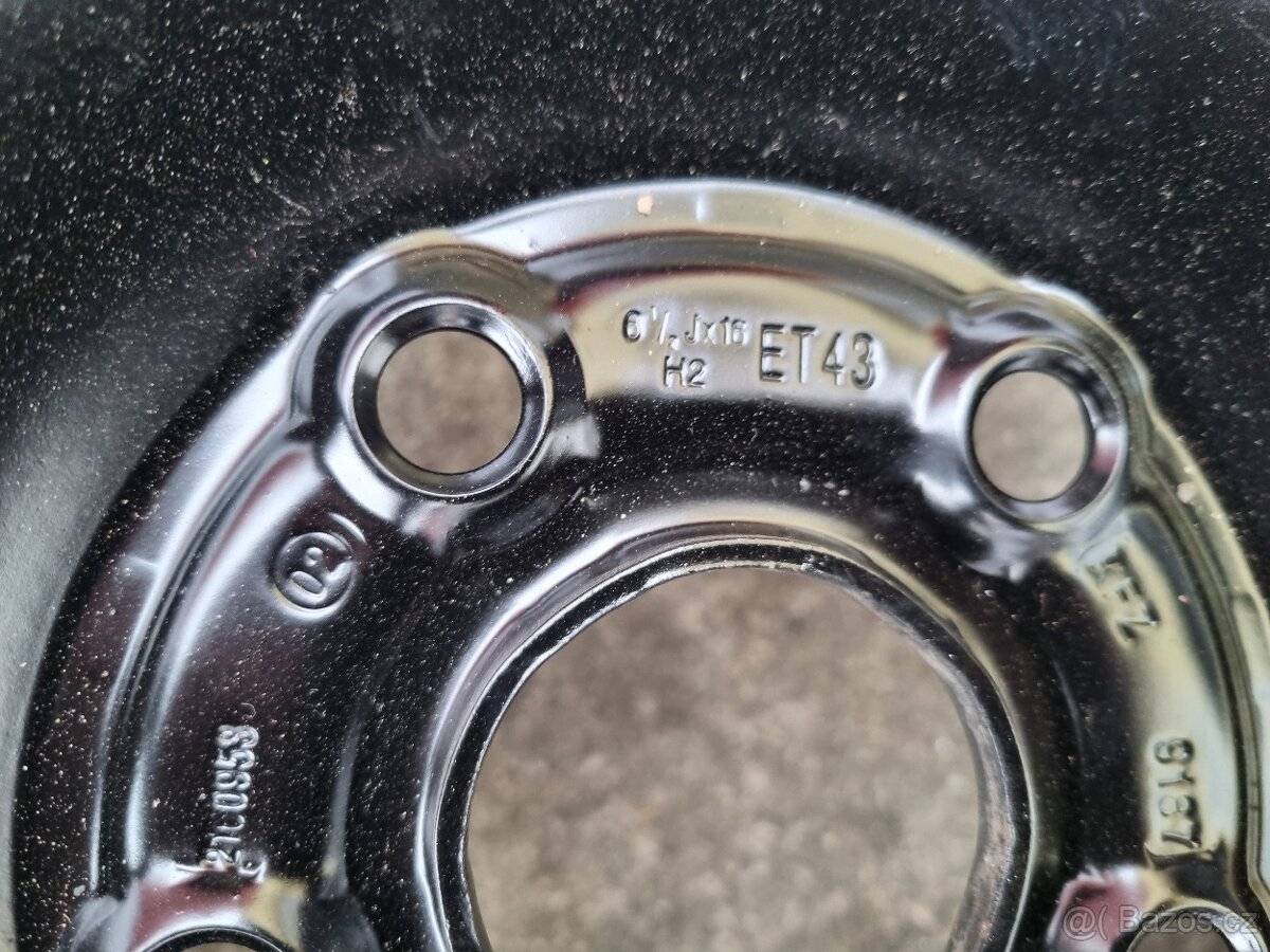 Disky plechové 15" 5X112 J6,0 ET43 Škoda,Vokswagen Seat - 3