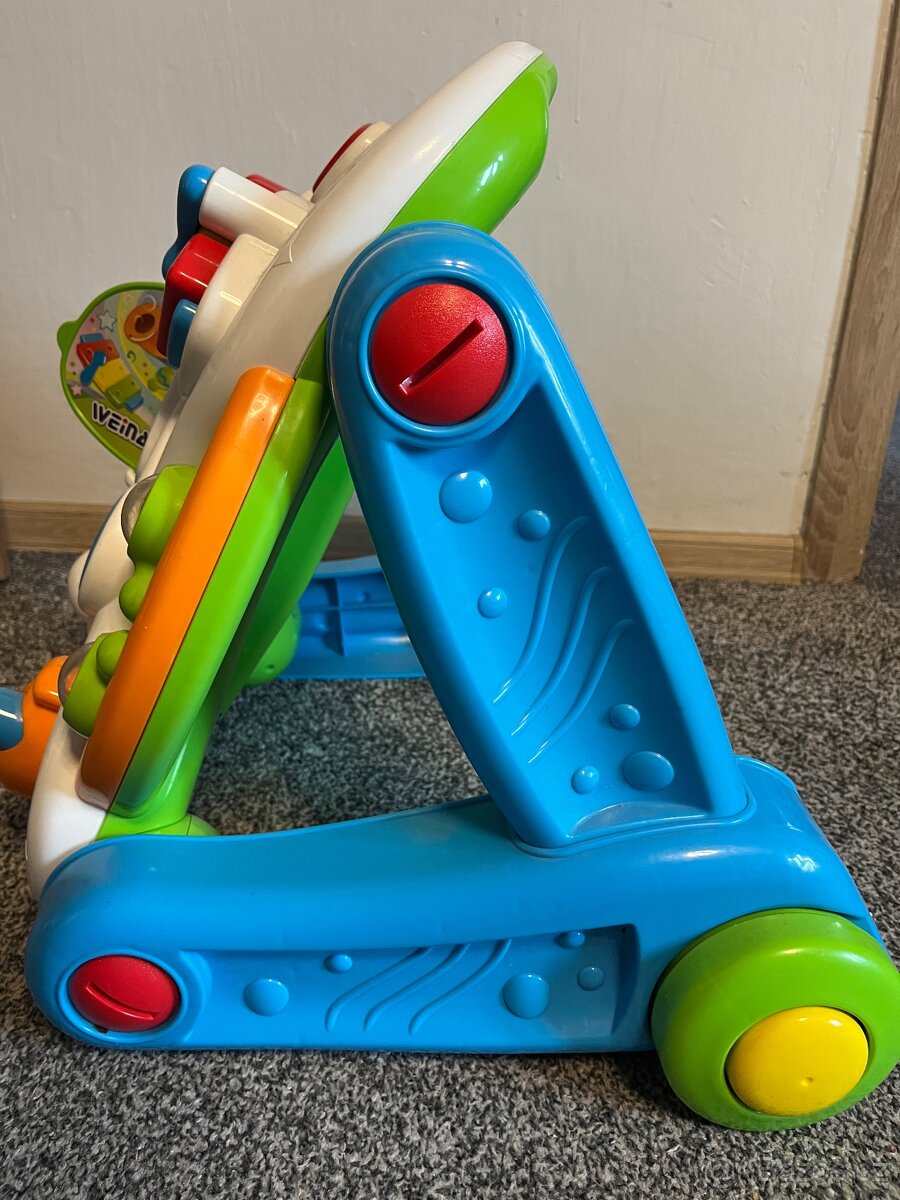 WEINA Interaktivní hrací pult / stoleček/ chodítko 2v1 - 3