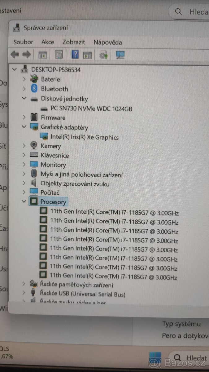 DELL Latitude 7420 14" i7, 32GB, SSD 1TB, Iris Xe, W11p - 3