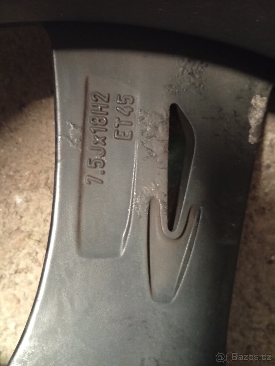 Prodám ALU kola 5x112mm, 7,5j18, Et 45 - 3