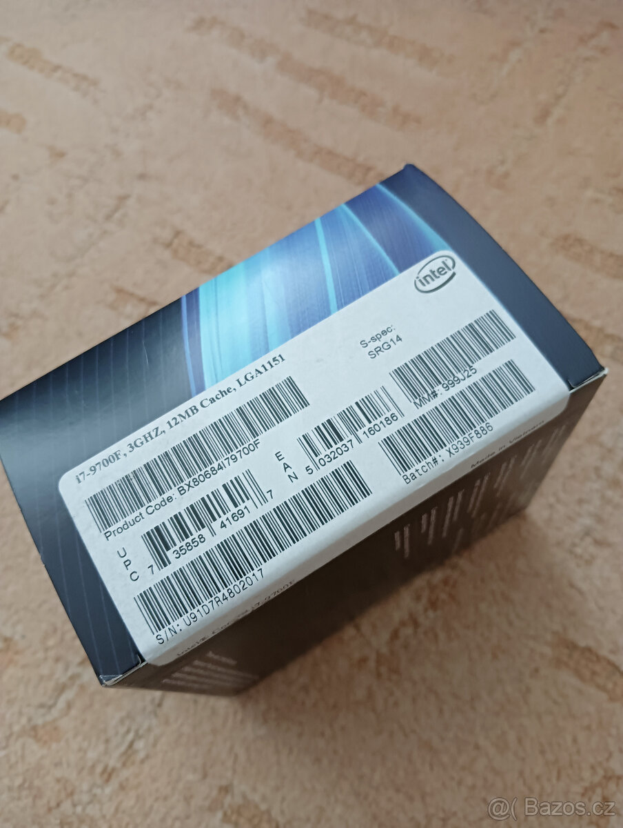 CPU Intel Core i7-9700F, sock. 1151 - 3