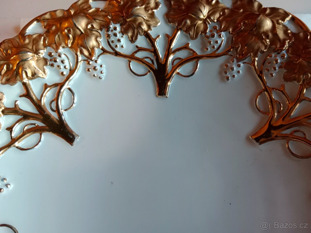 Pěkný starý plasticky zdobený porcelánový- Míšeň - 3