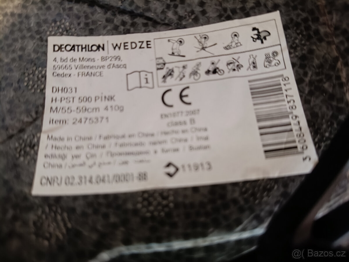 Přilba lyžařská růžová decathlon 55-59 cm - 3