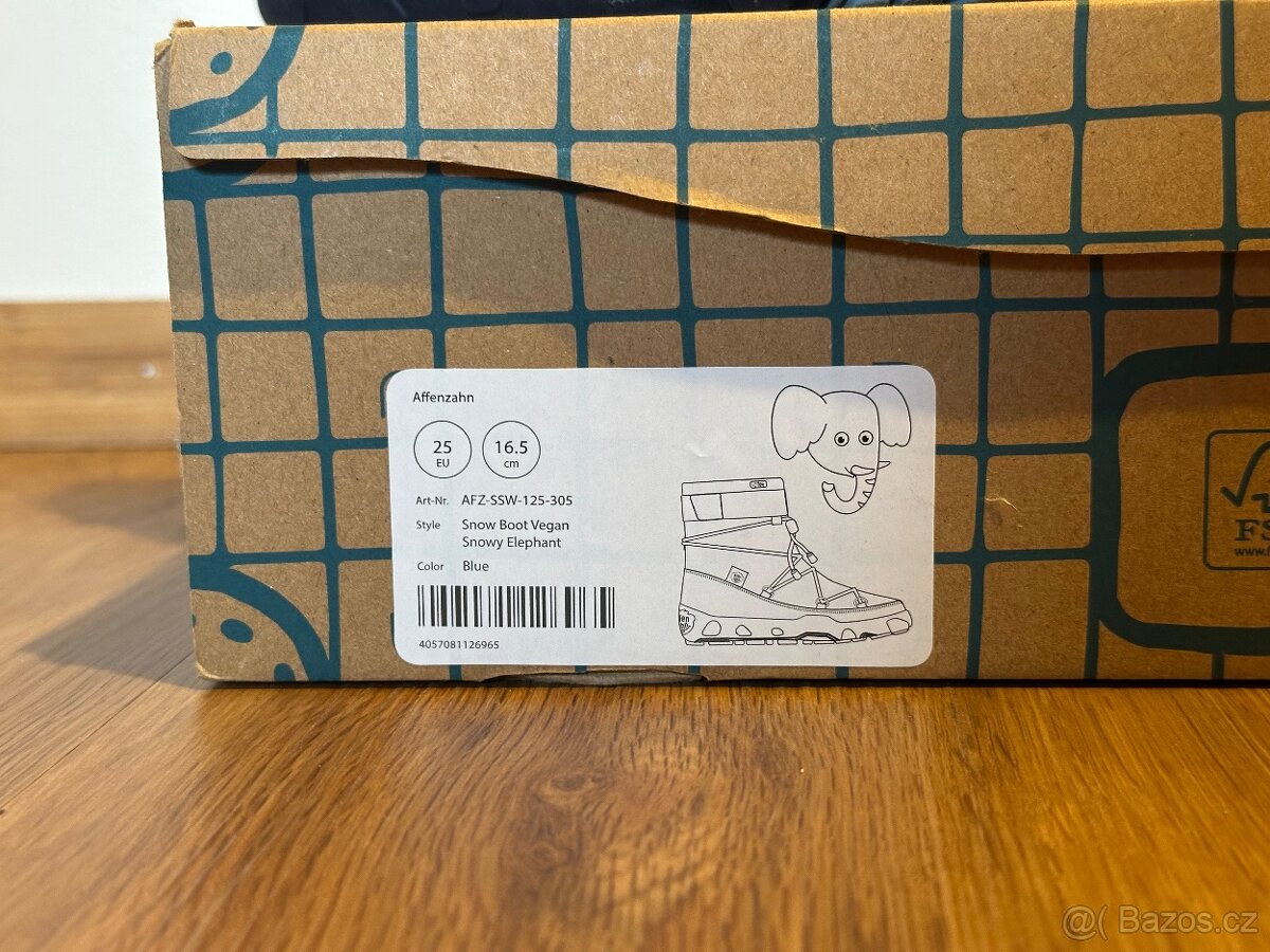 Dětské zimní barefoot boty Affenzahn vel.25 - 3