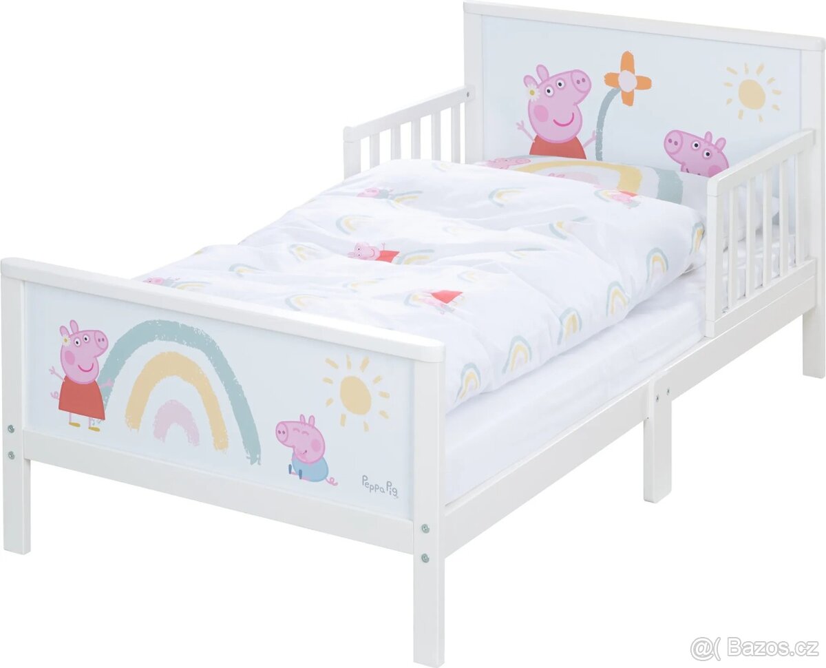 Dětská postel prasátko Pepa 70x140 CM + povlečení - 3