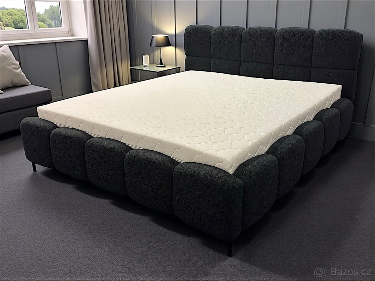 Manželská postel , uplne nový . Černá | 180x200 - 3