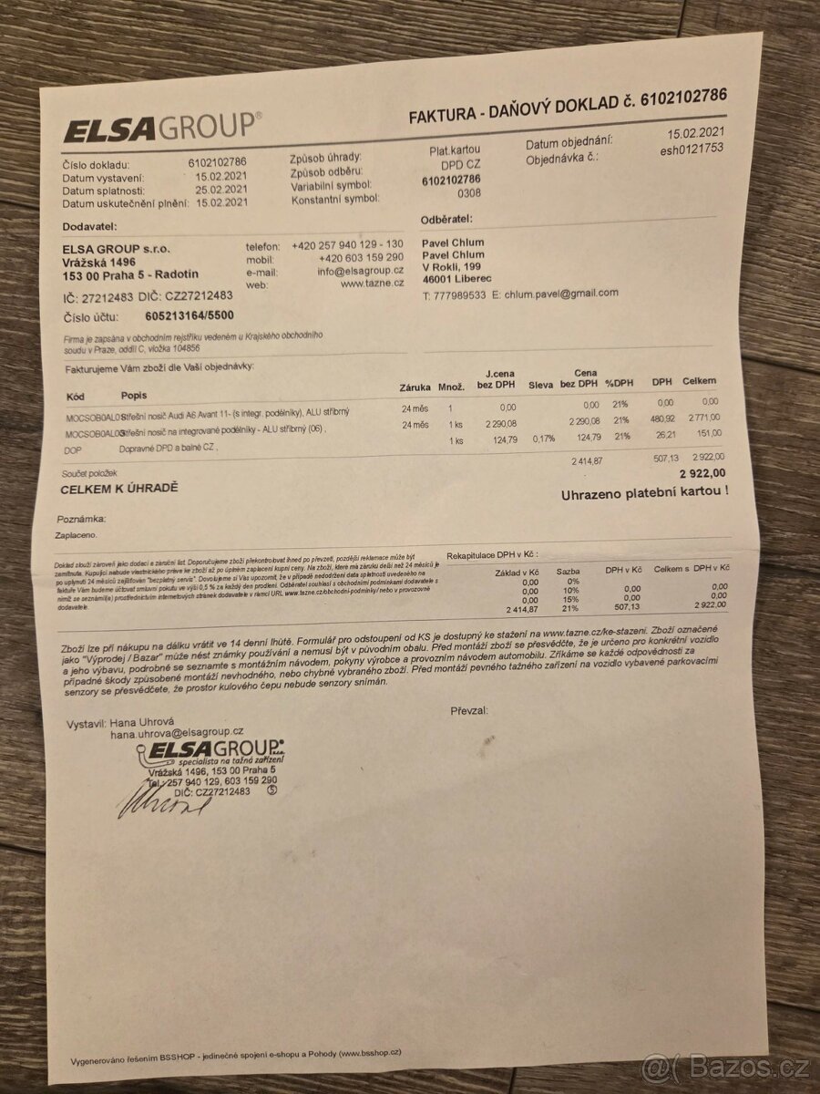 Audi A6 stresni nosice hagusy - 3