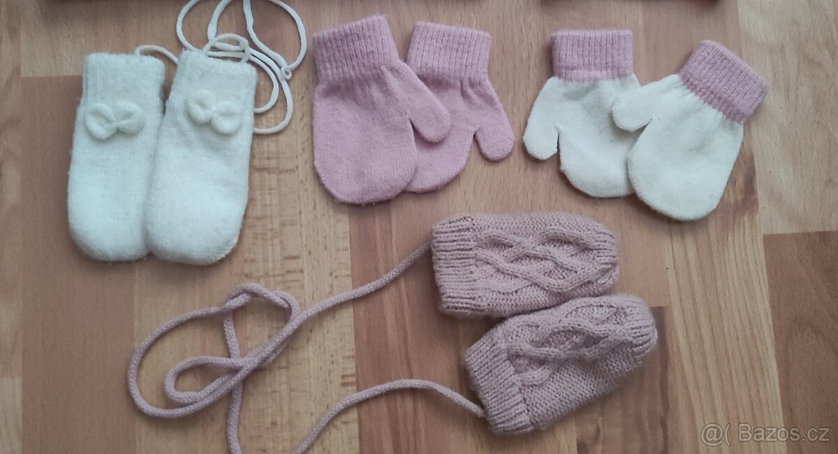 Dětské čepice a rukavice vel.74-80 - 3