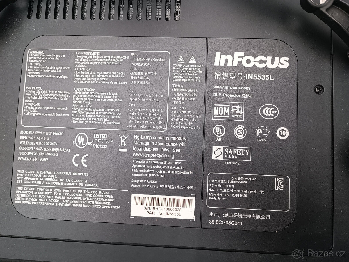 Profi InFocus IN5535L velkoplošný projektor PC. 186 000 Kč - 3