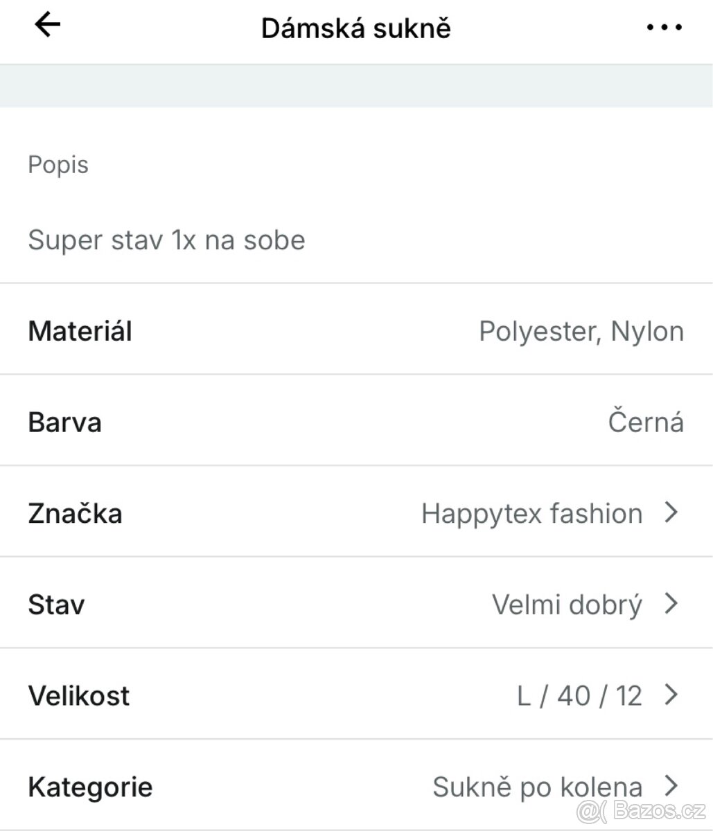 Dámská sukně - 3