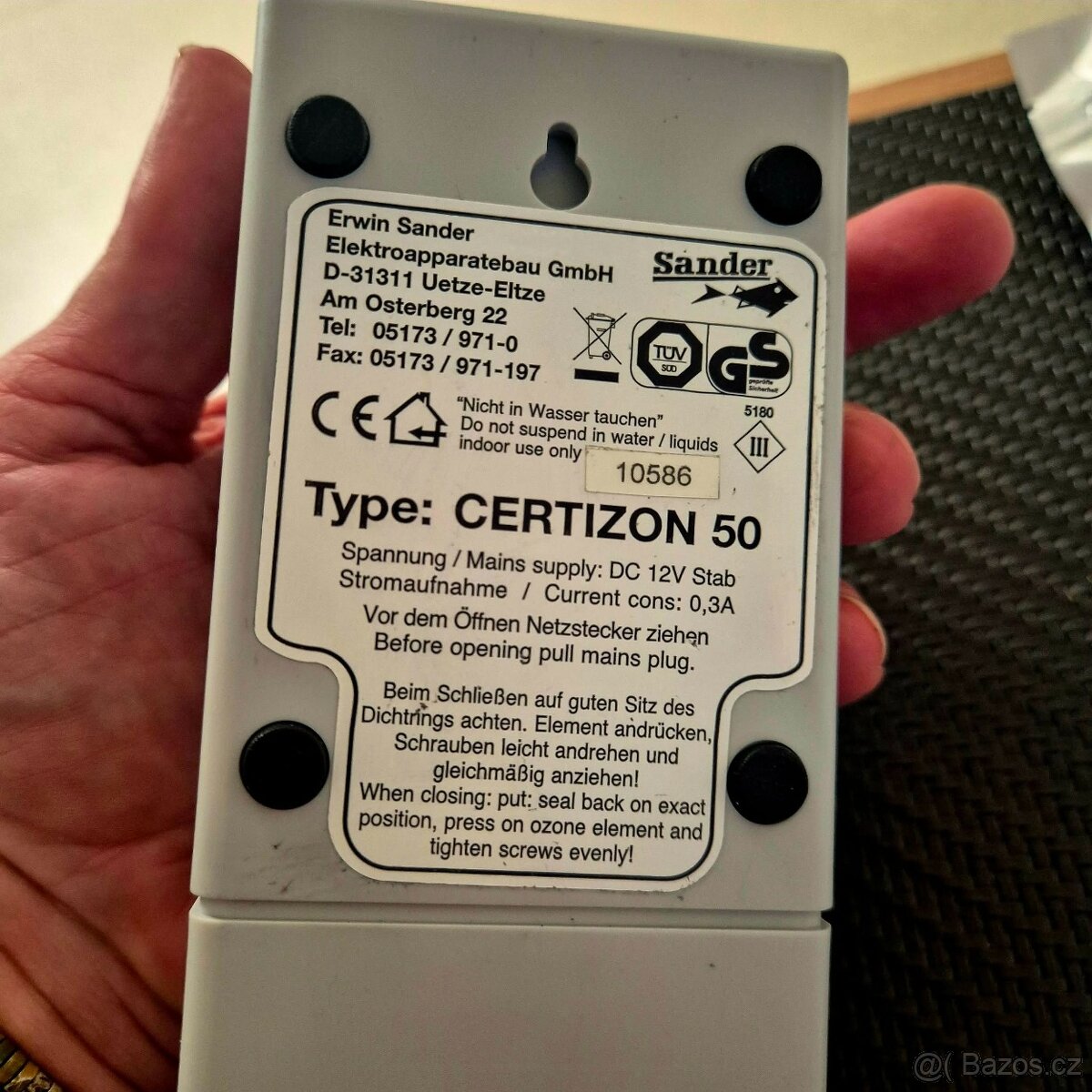 Ozonizátor Sander Certizon C50 - 3