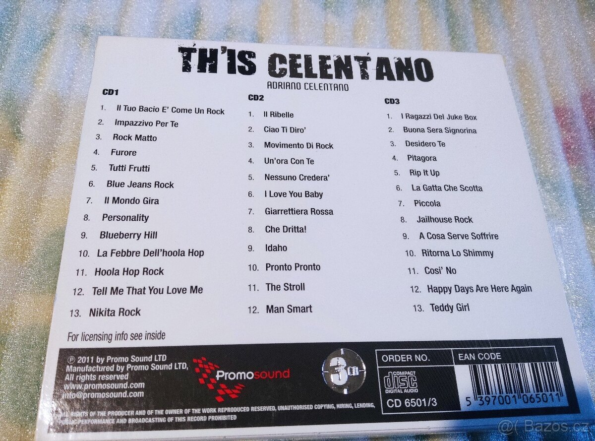 Cd - 3 cd Adriano Celentano - 3