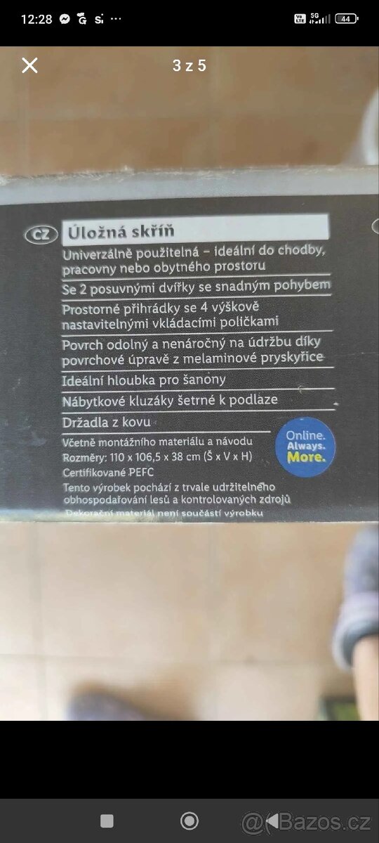 Bílá skříňka / komoda - 3