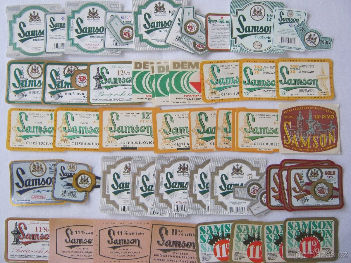 sbírka pivní etikety pivovar SAMSON Č. Budějovice 336ks - 3