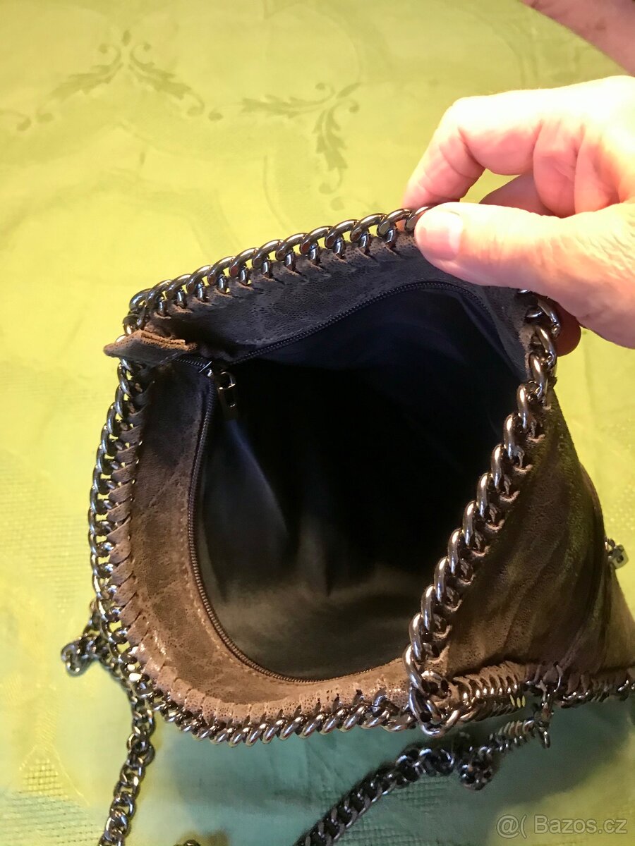 Kožená kabelka – psaníčko, nová - 3