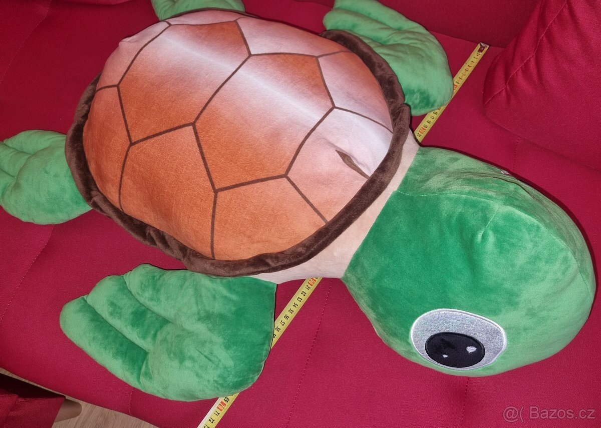 Plyšová želva polštář 80cm - 3