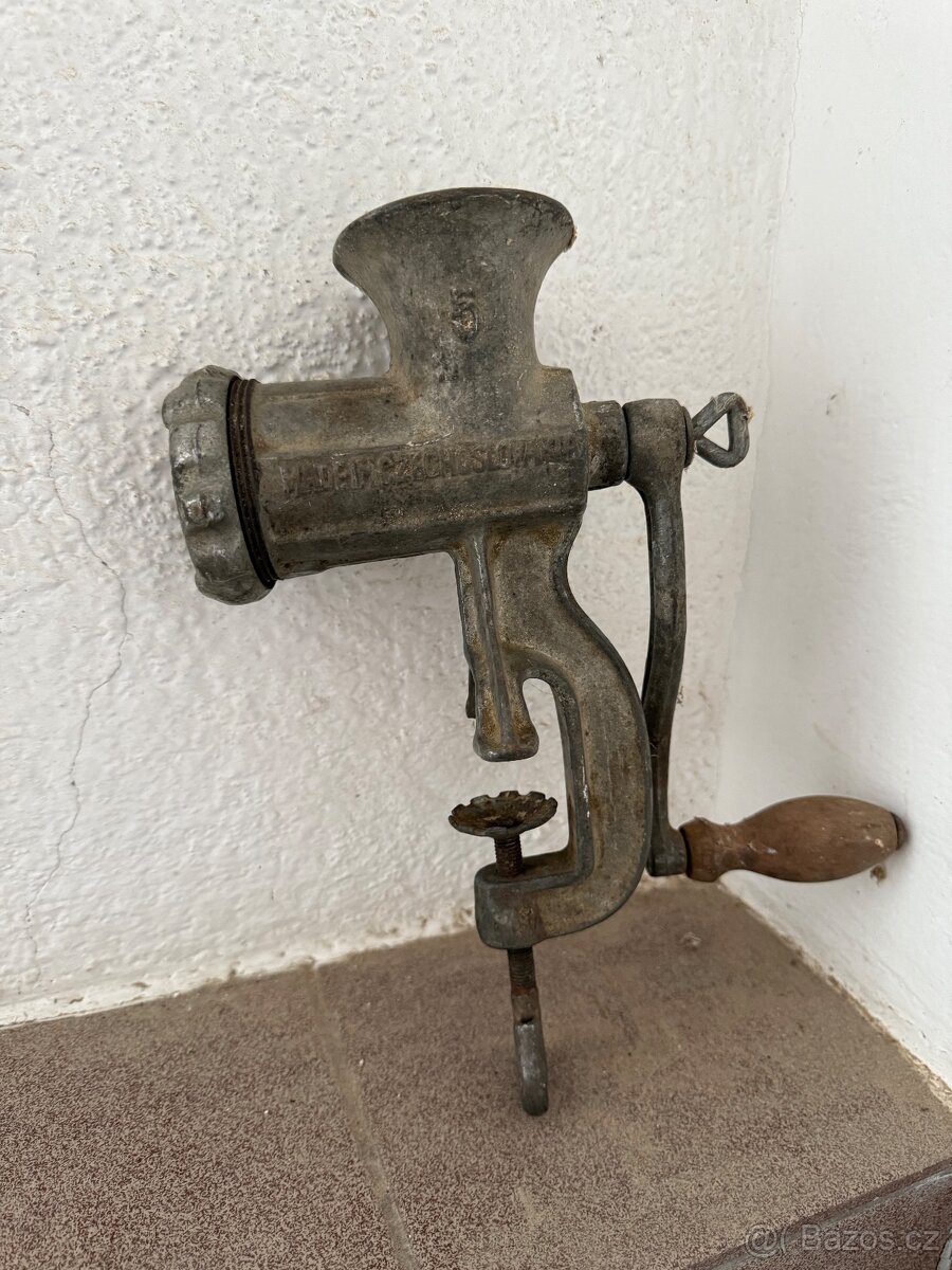 Retro litinový mlýnek na maso FILAKOVO č. 5 - 3