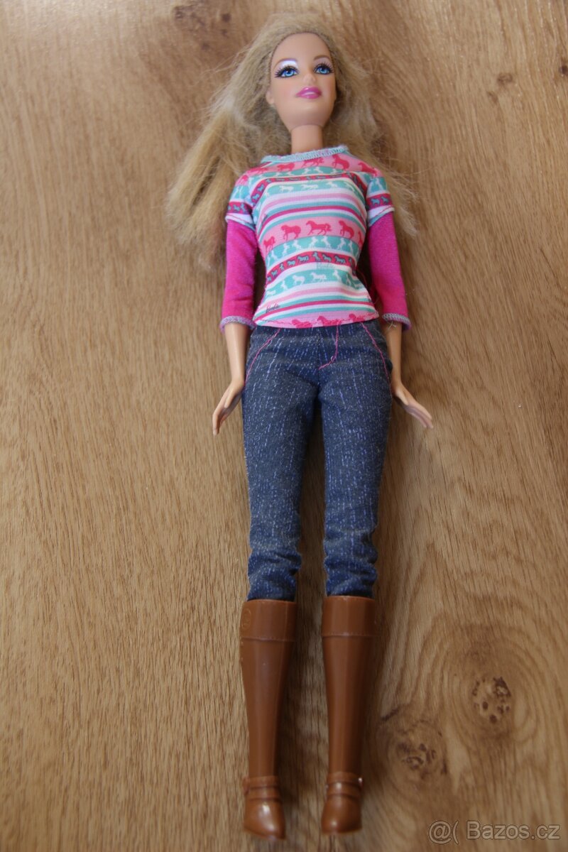 Panenka Barbie Mattel s koněm - 3