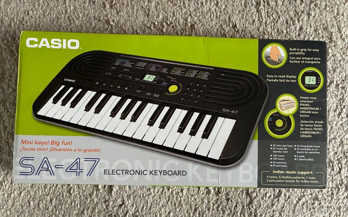 Klávesy Casio SA-47 - 3