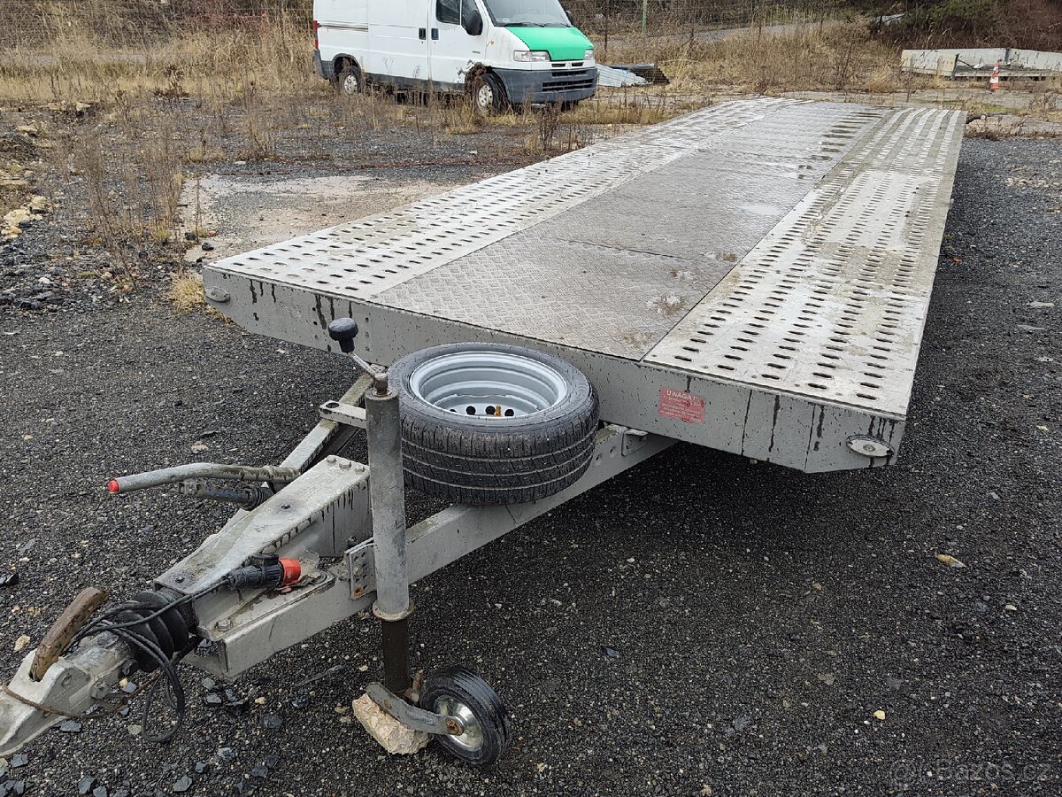 Dvouplato - Autopřepravník na 2 auta - 3 osa - - 3
