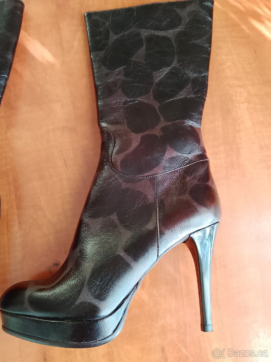 Dámské kožené kozačky40+ 38+36 - 3