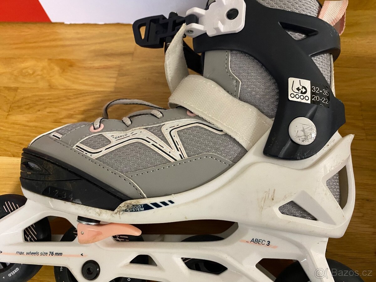 Dívčí, nastavitelné inline brusle vel. 32-35 - 3